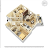 Plan F - 2 bed 2 bath 1134